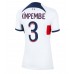 Paris Saint-Germain Presnel Kimpembe #3 Voetbalkleding Uitshirt Dames 2023-24 Korte Mouwen